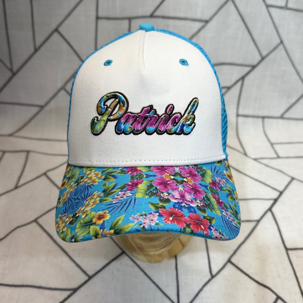 Stewart-Haas Racing NASCAR Hat OSFA Blue‎ Danica Patrick 10 Floral Trucker Cap